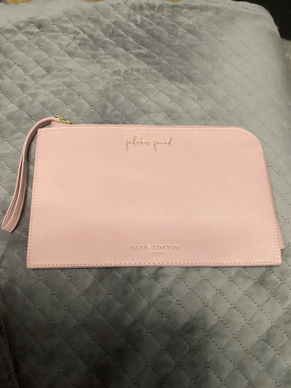 Katie Loxton London 'Fabulous Friend' - Mauve-Pink Wristlet/Pouch/Make-up Bag
